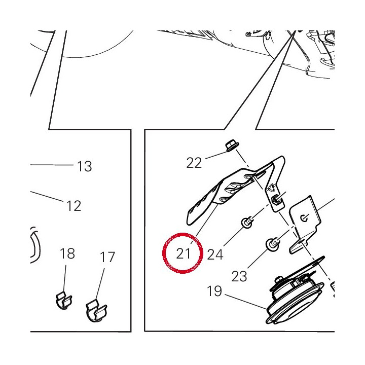 Cache klaxon 4601R471A — réf. 4601R471A | Ducati Store