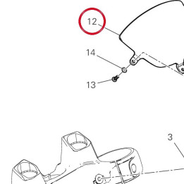 Plexi bentley 48711451A — réf. 48711451A | Ducati Store