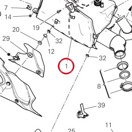 Silencieux complet 574P5241B — réf. 574P5241B | Ducati Store