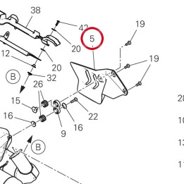 Pare-Chaleur gauche — réf. 4601S841AA | Ducati Store