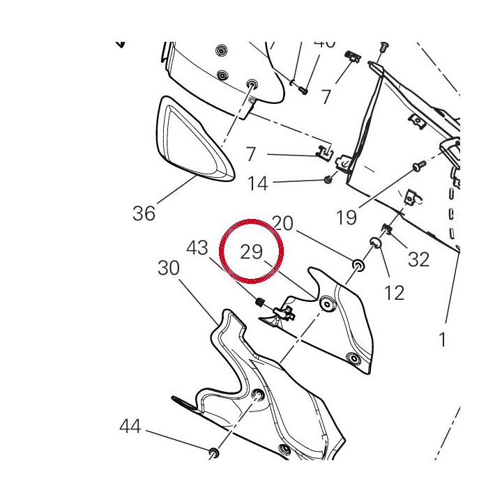 Pare-Chaleur 4601S061A — réf. 4601S061A | Ducati Store