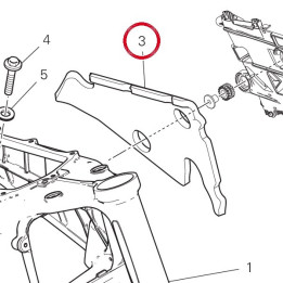 Frame Sound-Absorbing panel — réf. 48613301A | Ducati Store