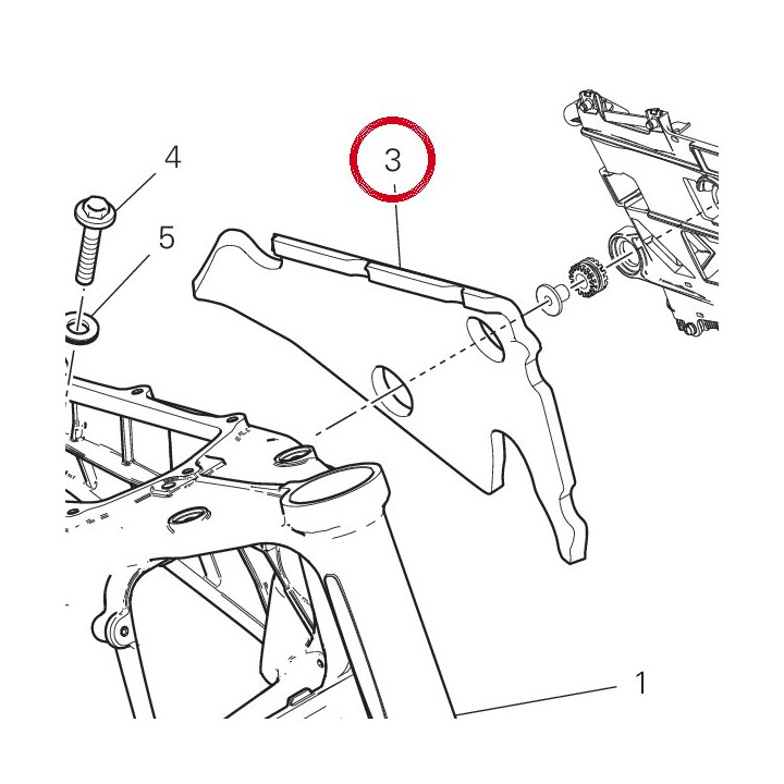 Frame Sound-Absorbing panel — réf. 48613301A | Ducati Store