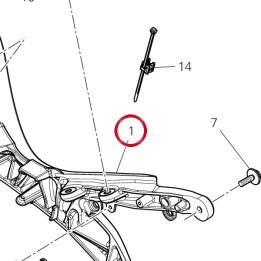 Cadre arrière gauche — réf. 47112521AA | Ducati Store