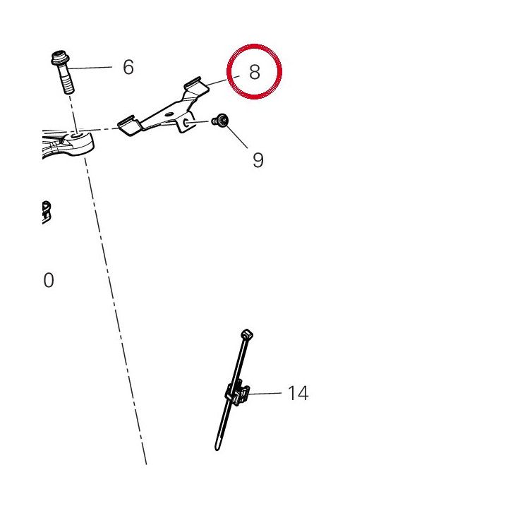 Support 8291S881AA — réf. 8291S881AA | Ducati Store