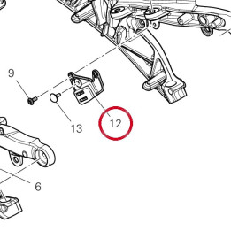 Equerre 8301R281A — réf. 8301R281A | Ducati Store