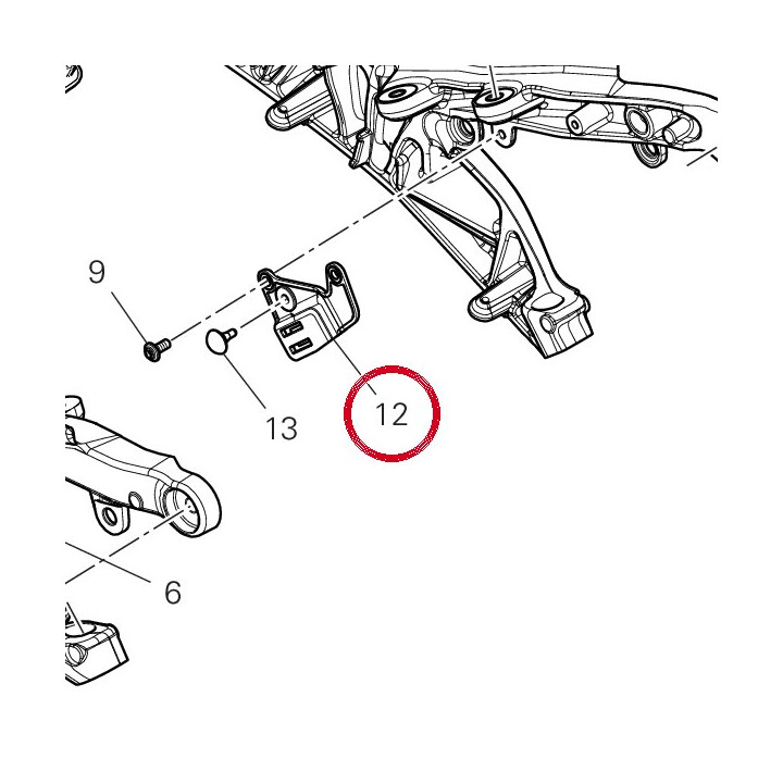 Equerre 8301R281A — réf. 8301R281A | Ducati Store