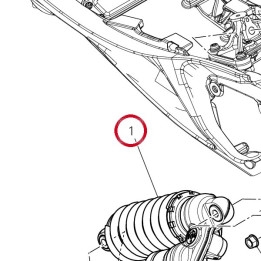 Amortisseur arrière — réf. 36522321A | Ducati Store