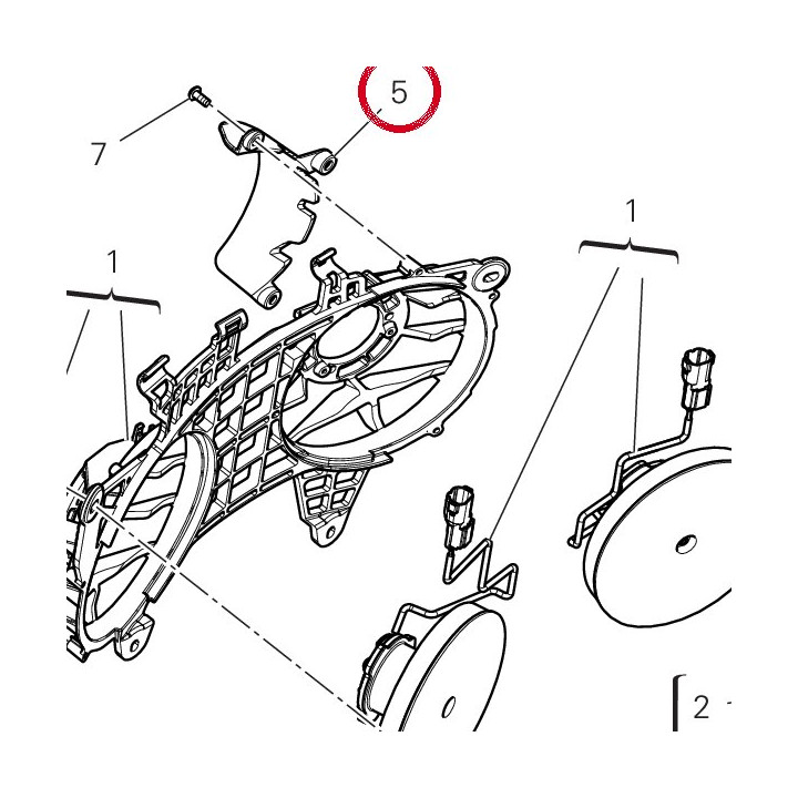 Déflecteur gauche 54812971A — réf. 54812971A | Ducati Store