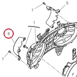 Déflecteur droit 54812981A — réf. 54812981A | Ducati Store
