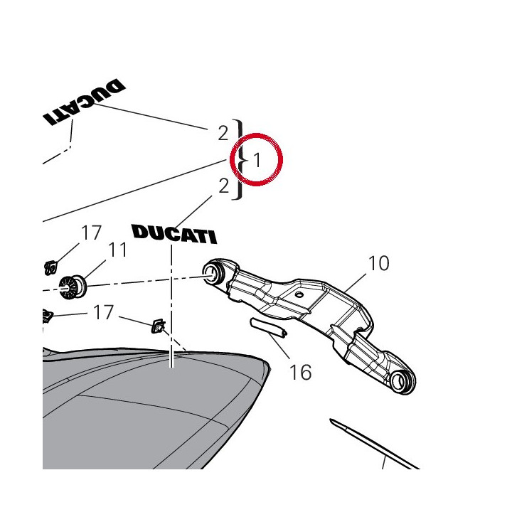 Réservoir carburant — réf. 58613492AB | Ducati Store
