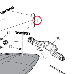 Réservoir carburant — réf. 58613492AC | Ducati Store