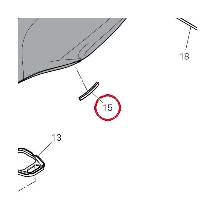 Profil caoutchouc 76412061A — réf. 76412061A | Ducati Store