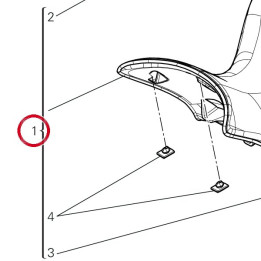 Ass sella pilota V22O — réf. 595P7772AA | Ducati Store