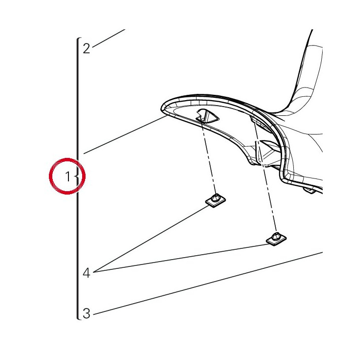 Ass sella pilota V22O — réf. 595P7772AA | Ducati Store