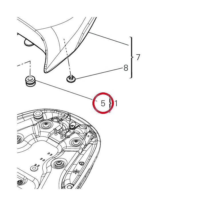 Caoutchouc 76412231A — réf. 76412231A | Ducati Store
