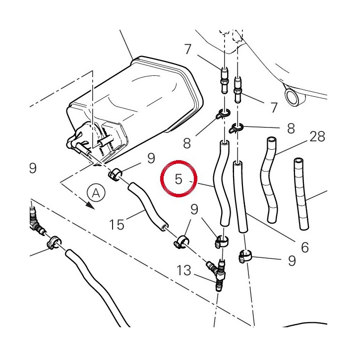 Tube D'Event 93512961A — réf. 93512961A | Ducati Store