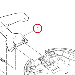 Poignée passager 80610611AA — réf. 80610611AA | Ducati Store