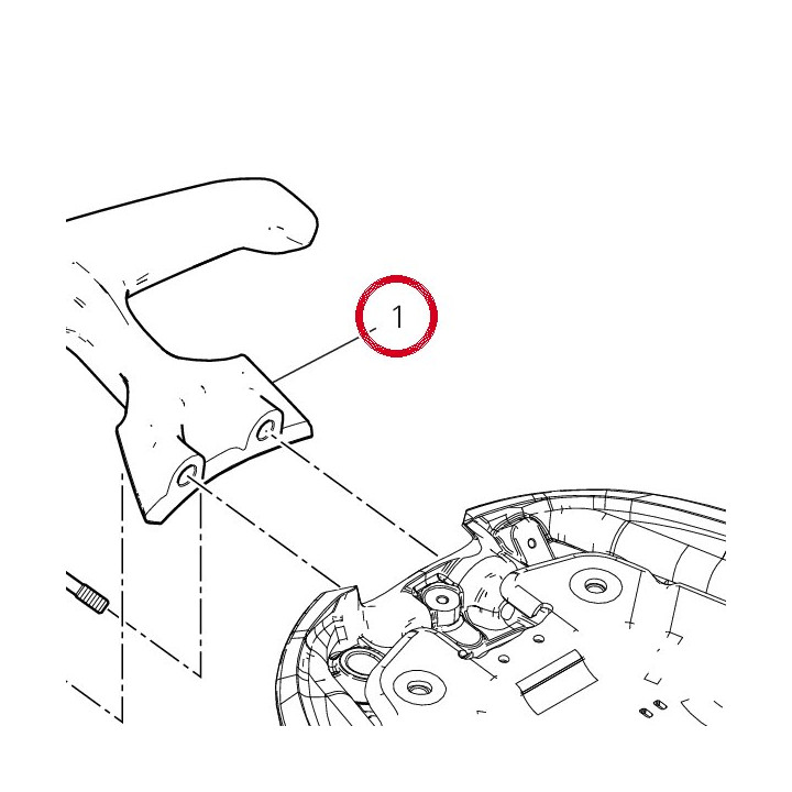 Poignée passager 80610611AA — réf. 80610611AA | Ducati Store