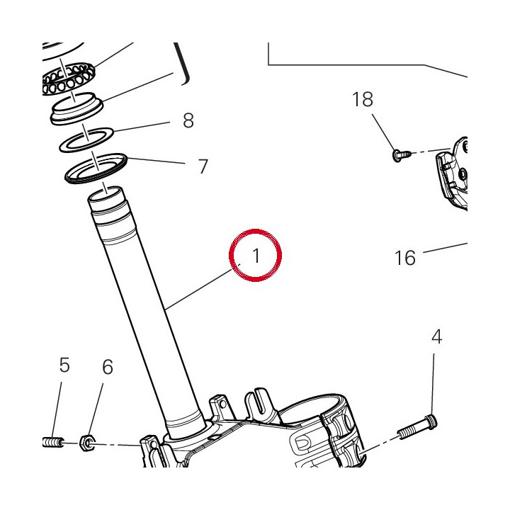 Base di sterzo 34221451AA — réf. 34221451AA | Ducati Store