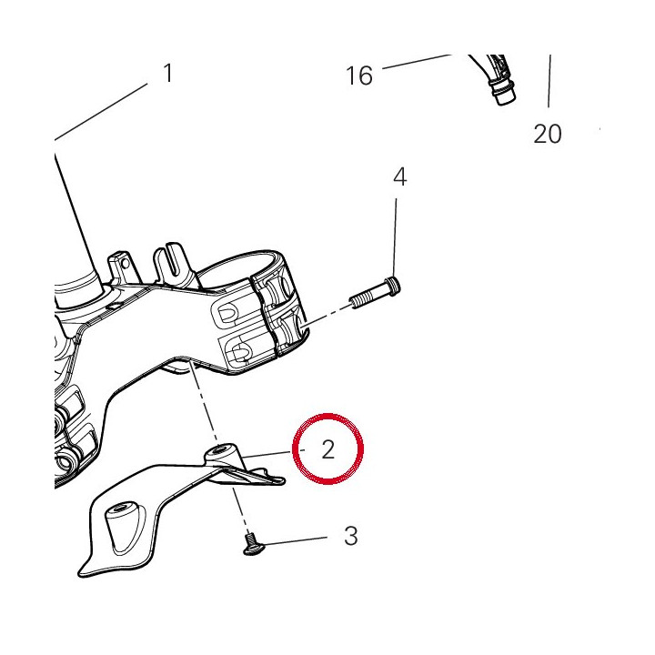 Bavette Garde-Boue 4601S101A — réf. 4601S101A | Ducati Store