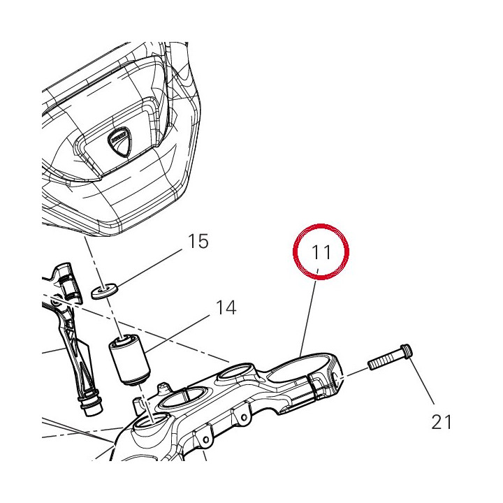 Tête de direction — réf. 34112242AA | Ducati Store