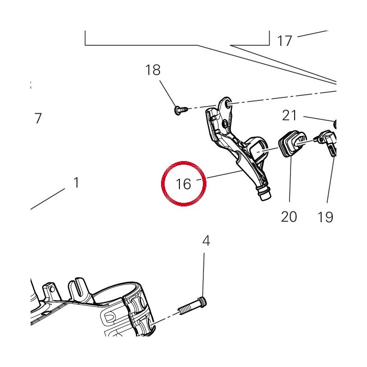 Guide tube rh 75812641A — réf. 75812641A | Ducati Store