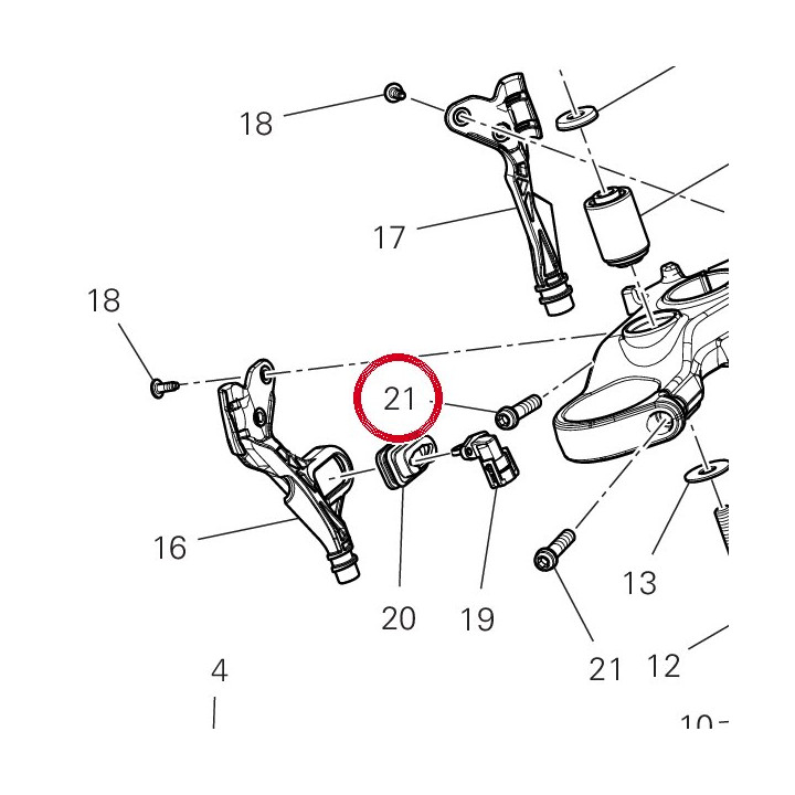 Vis tceif M8X35 8,8 — réf. 77157283B | Ducati Store