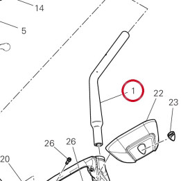 Bracelet guidon gauche — réf. 36016552AA | Ducati Store