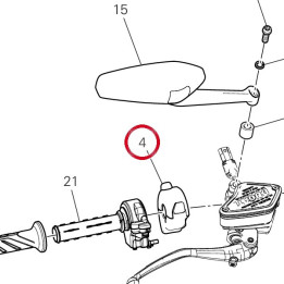Commutateur droit 65010571B — réf. 65010571B | Ducati Store