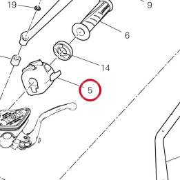 Commutateur gauche 65110691B — réf. 65110691B | Ducati Store