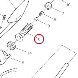 Poignée gauche 36110251A — réf. 36110251A | Ducati Store