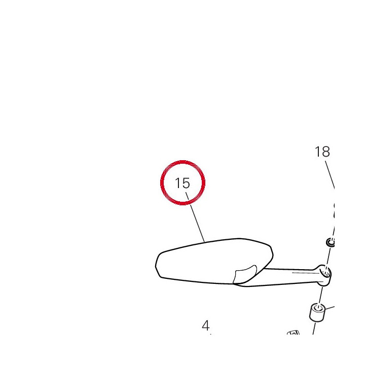 Rétroviseur droit — réf. 52310791AA | Ducati Store