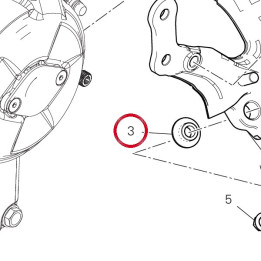 Entretoise 71616761AA — réf. 71616761AA | Ducati Store