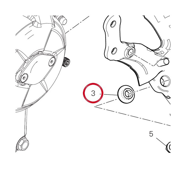 Entretoise 71616761AA — réf. 71616761AA | Ducati Store