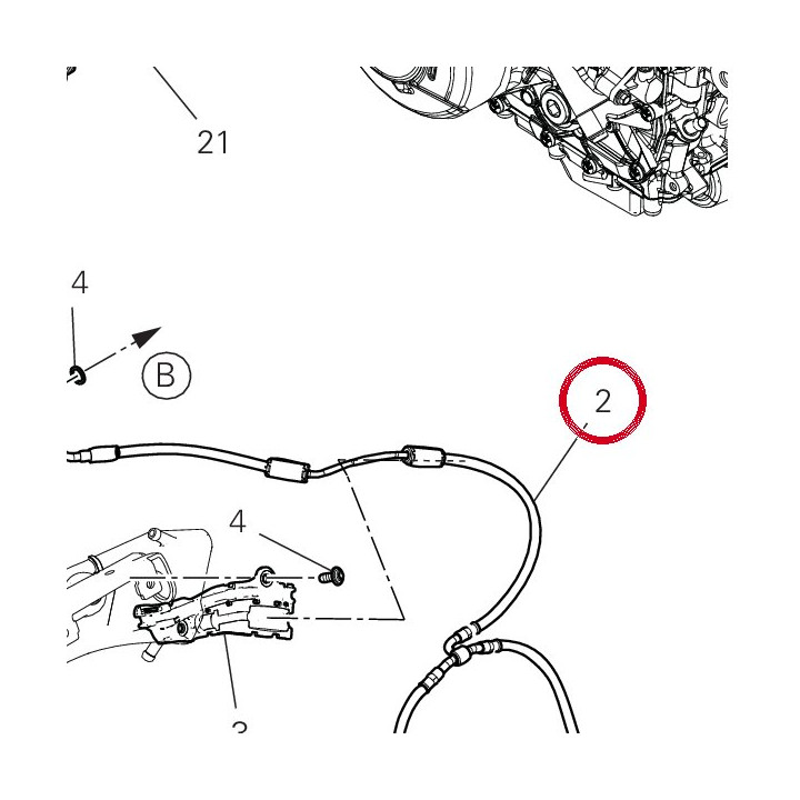 Durit boitier - étriers — réf. 61812232A | Ducati Store