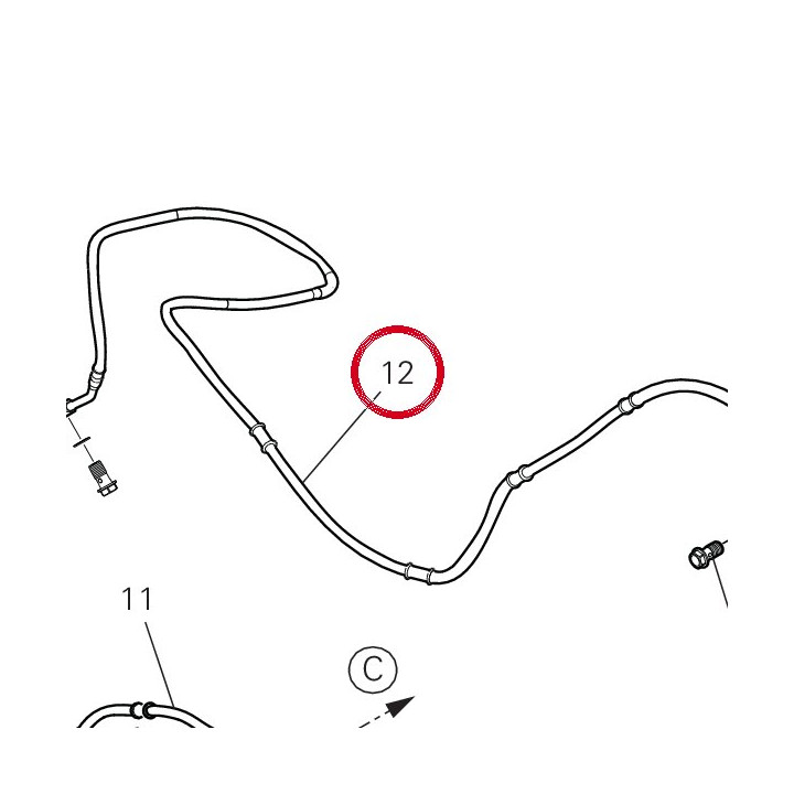 Durit Boitier-Etrier — réf. 61912291A | Ducati Store