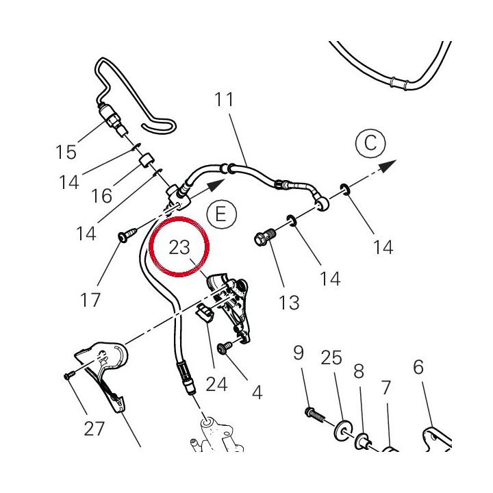 Passe-Tube 75812821A — réf. 75812821A | Ducati Store