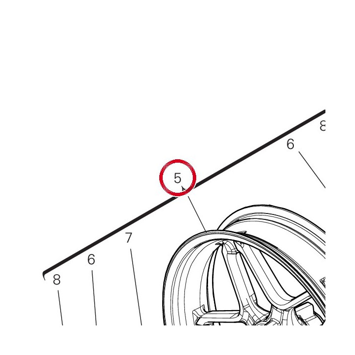 Jante roue av. 50123101AA — réf. 50123101AA | Ducati Store