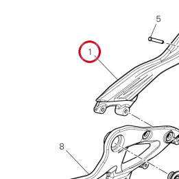 Plaque G. arrière — réf. 8241A881AA | Ducati Store
