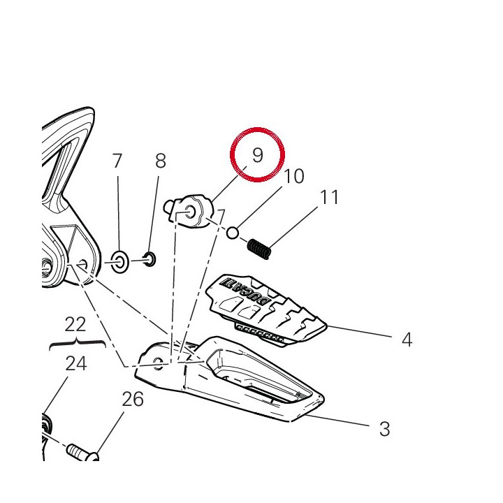 Bloque-Ressort 69610261A — réf. 69610261A | Ducati Store