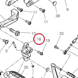 Plaque G. avant 8241A861AA — réf. 8241A861AA | Ducati Store