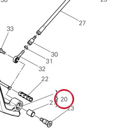 Assembly gear change lever — réf. 45623821AA | Ducati Store