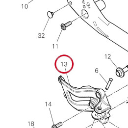 Plaque D. avant 8241A871AA — réf. 8241A871AA | Ducati Store
