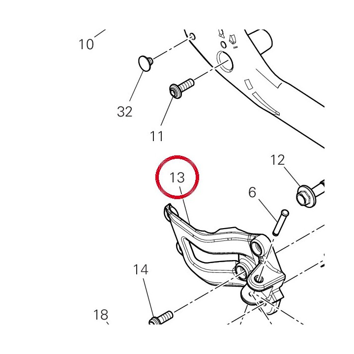 Plaque D. avant 8241A871AA — réf. 8241A871AA | Ducati Store