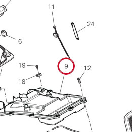 Couvercle airbox supérieur — réf. 24718042A | Ducati Store