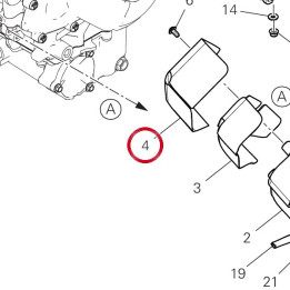 Pare-Chaleur moteur soupape — réf. 4601R981A | Ducati Store