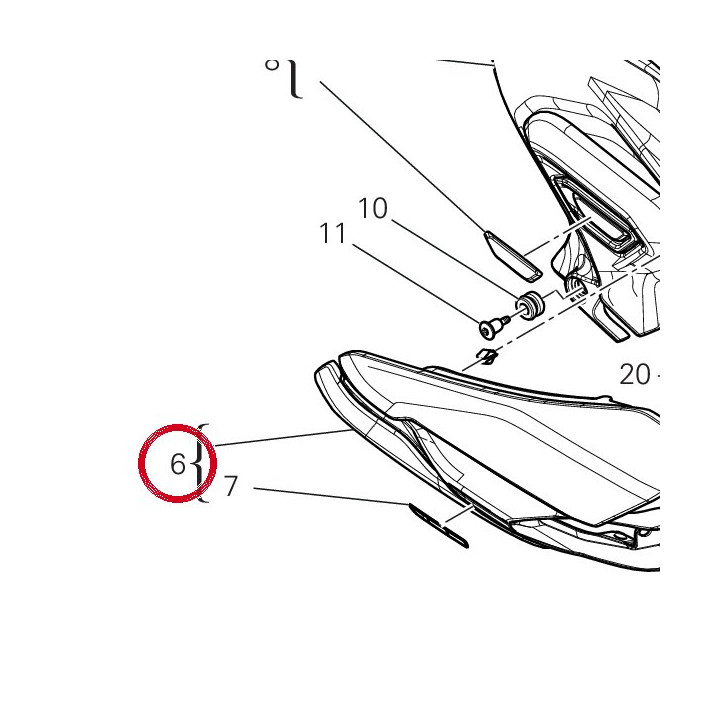 Convoyeur D'Air droit — réf. 4842C982AA | Ducati Store