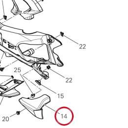 Couvercle droit 4801I061A — réf. 4801I061A | Ducati Store