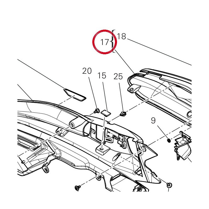 Convoyeur D'Air gauche — réf. 4842C962AA | Ducati Store